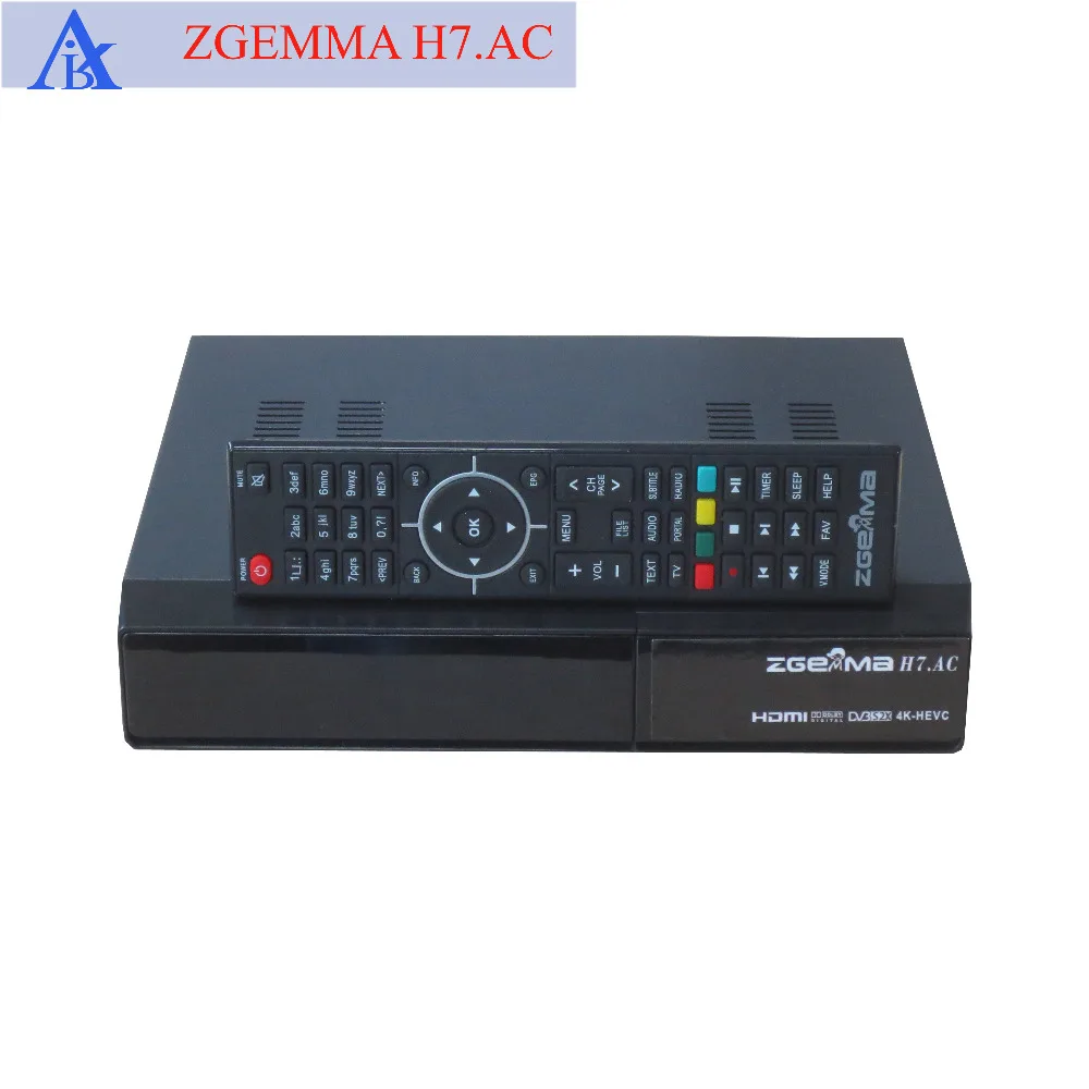 

5 pcs/lot 4K UHD ATSC + twin Satellite receiver zgemma h7.ac 2 * DVB S2X + ATSC