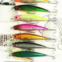 Яркий для рыбалки приманки 50 шт 7 цветов 11 CM / 13.4 G пластик лазер гольян для рыбалки крюк жёсткая для рыбалки atckle воблеры блесна рыбалка рыболовные снасти pesca