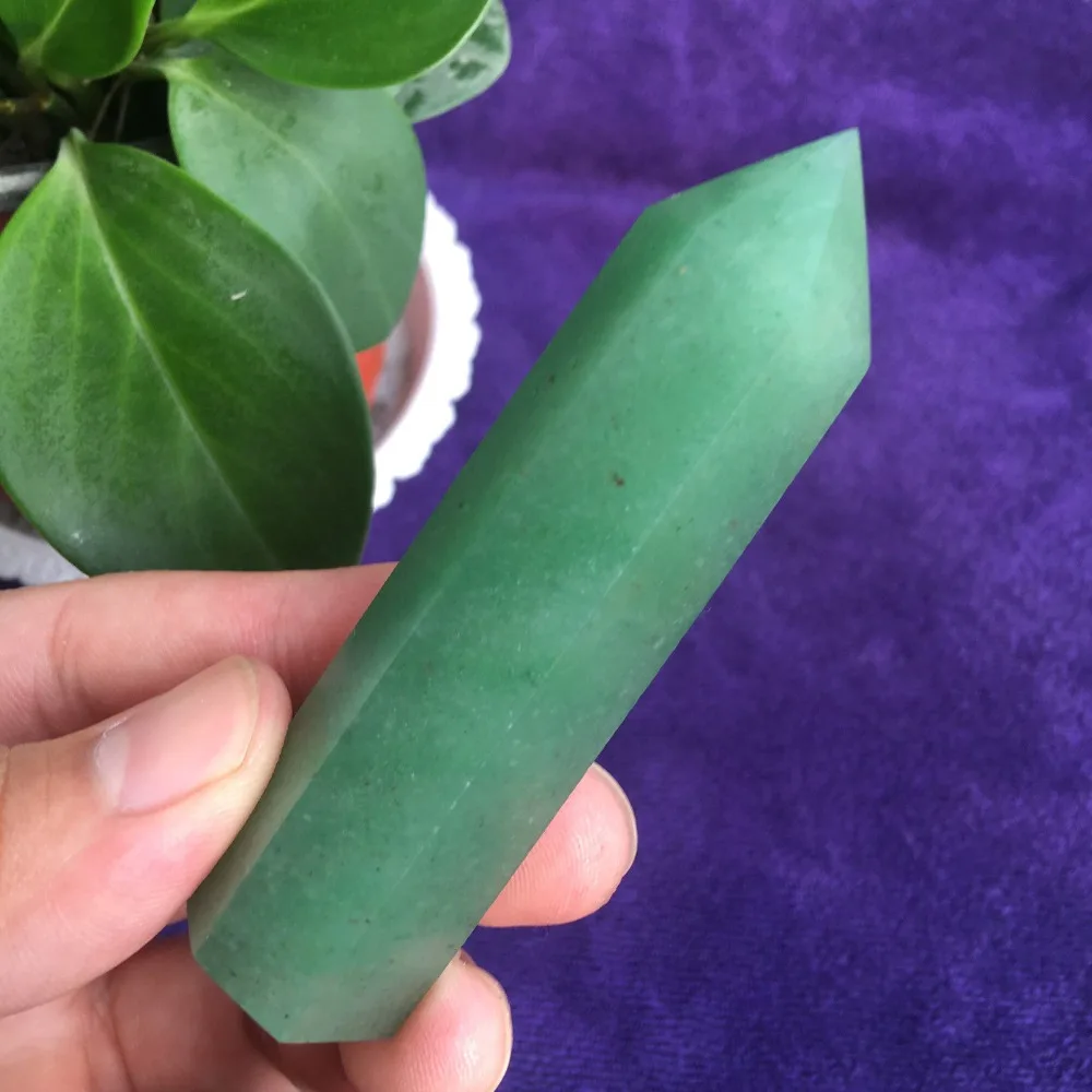 Natural crystal dongling jade single pointed wand quartz spot