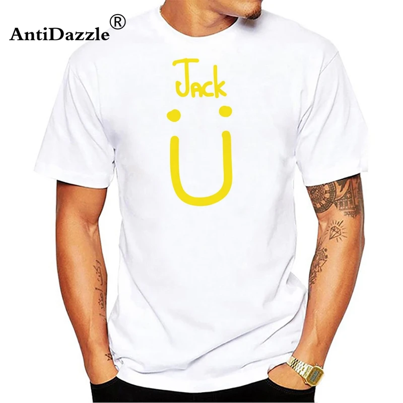 

Jack U Tshirt DJ Skrillex Music Logo Unisex Tee Diplo Snake Black T-shirt