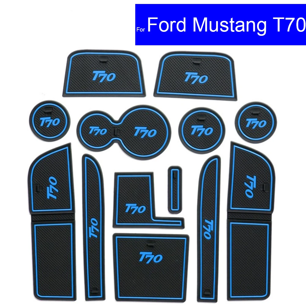 Противоскользящие коврики для дверей Ковров подстаканников Ford Mustang T70 2015 2016 2017
