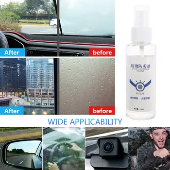 

Car Anti-Fog 100ml Anti-Fog Coating Anti-Fogging Agent Interior Automotive Glass Bottled Windshield Side Windows
