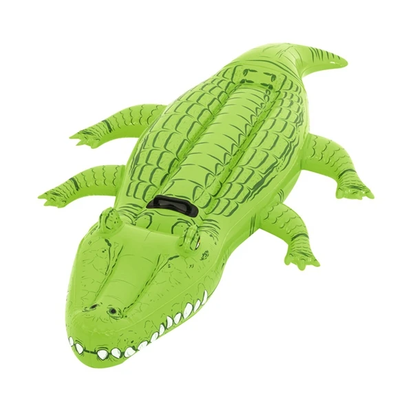 80 ''надувной крокодил всадника с ручками ездить на бассейна плавание водные игрушки для детей матрас веселые Пляжные буй
