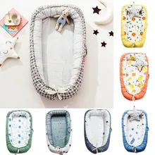 Переносная съемная и моющаяся кроватка для новорожденных, кровать-гнездо для путешествий, детская кроватка из хлопка, новая детская кроватка для путешествий