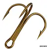 100 Pcs Fishing Treble Hook Carbon Steel Tackle Barbed Pike Flying 2/4/6/8/10# ► Photo 3/6