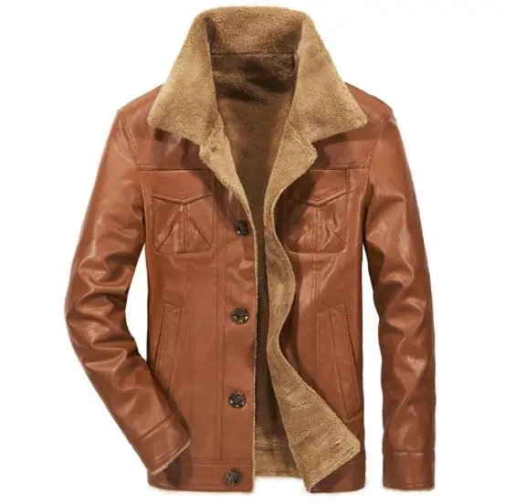 2018 Leather Jacket Men Autumn Winter Casual Mens Jackets Coat Solid Outdoors Clothing Fashion Gentlemen PU Motorcycle Outerwear