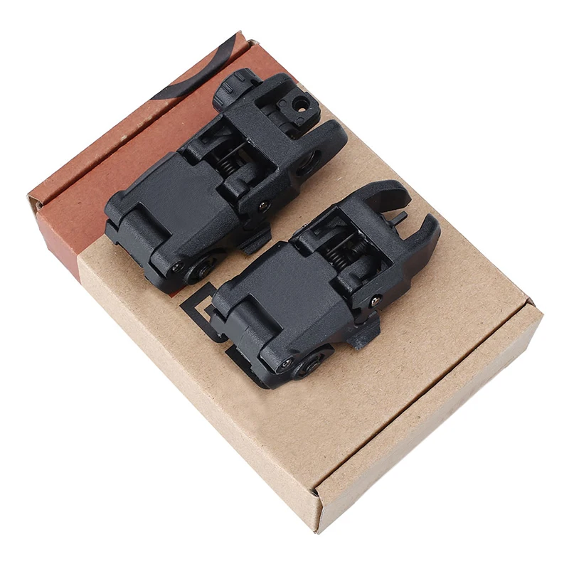 

20MM Rail Gen Tactical Folding Front/Rear Flip Backup Sights Set 2Pcs