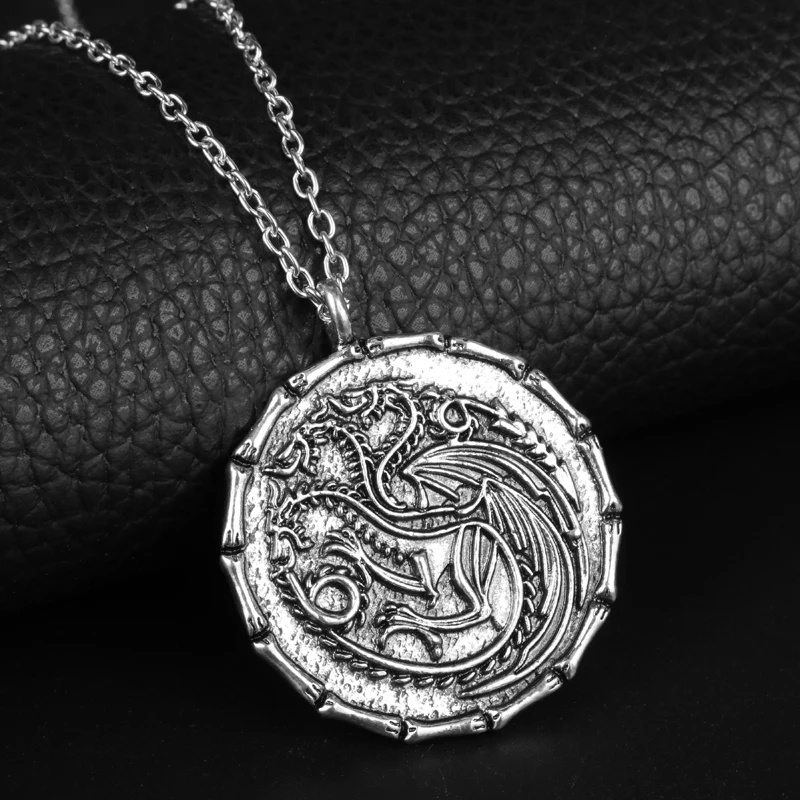 Game Of Thrones Jewelry Necklace Family Crest Rock House Stark