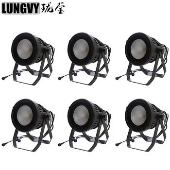 

Free Shipping 6pcs/Lot Professional Lighting Waterproof RGBW 200W 4IN1 COB LED PAR LED DMX Stage Light /Dj Disco Theater