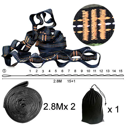 2X2,8 м ремень с крепкими ремешками гамак дерево ремни Висячие ремни веревка супер мульти-плеер гамак ремень Flyknit Hamac Hamaca - Цвет: B07