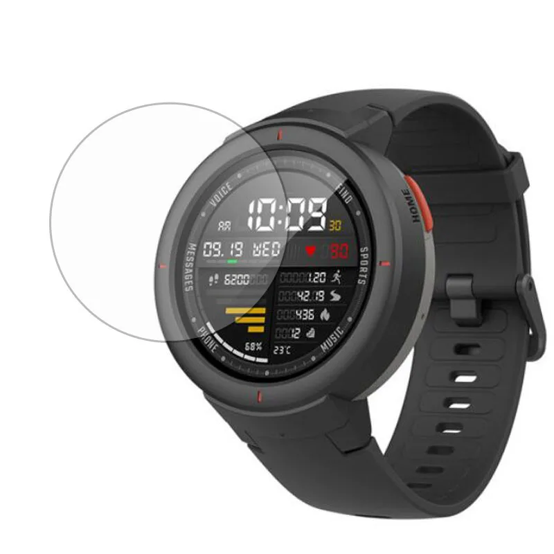 Proteggi Schermo In Vetro Temperato Cover Trasparente Pellicola Protettiva Per Xiaomi Huami Amazfit Verge 3 /Verge Lite Sport Smart Watch