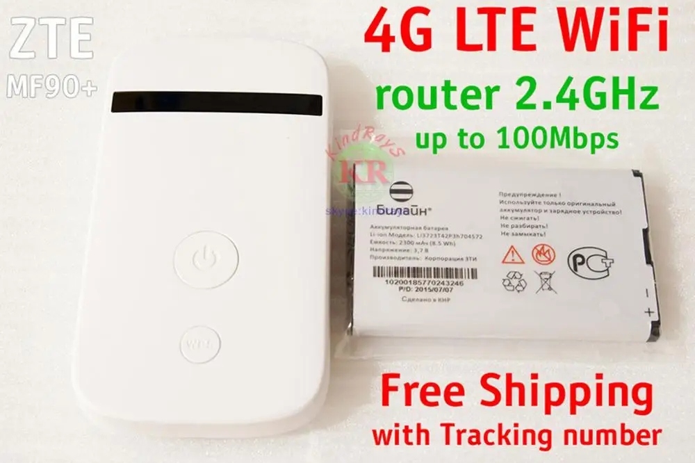 

Unlocked zte MF90 MiFi 4g lte wifi Router Support LTE FDD 800/1800/2600MHz pk mf190 mf970 mf823 mf831