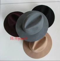 Мужская фетровая шляпа, шерстяная Панама, Мужская модная фетровая шляпа, Шерстяная кепка, Ретро стиль, Джокер, перья, кепка s, фетровая Кепка для мужчин, B-8129
