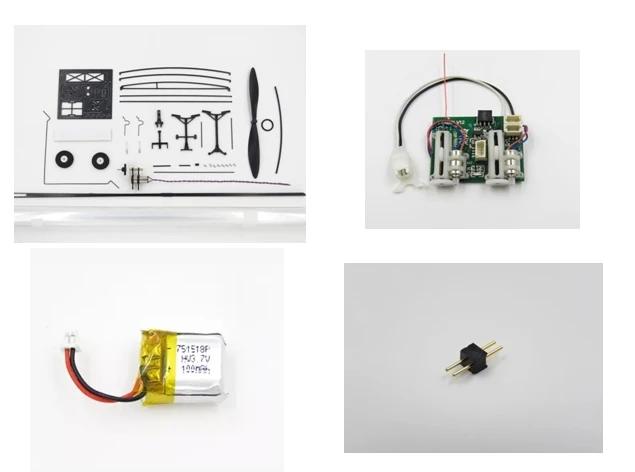 Carbon film plane kit diy rc plane Aircraft model aircraft include Servo and lithium polymer batteries