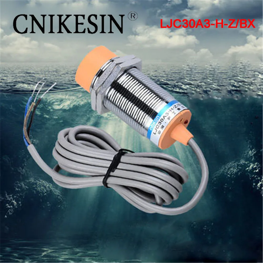 

CNIKESIN Waterproof capacitive proximity switch sensor LJC30A3-H-Z/BX NPN three line dc normally open induction distance 25 mm