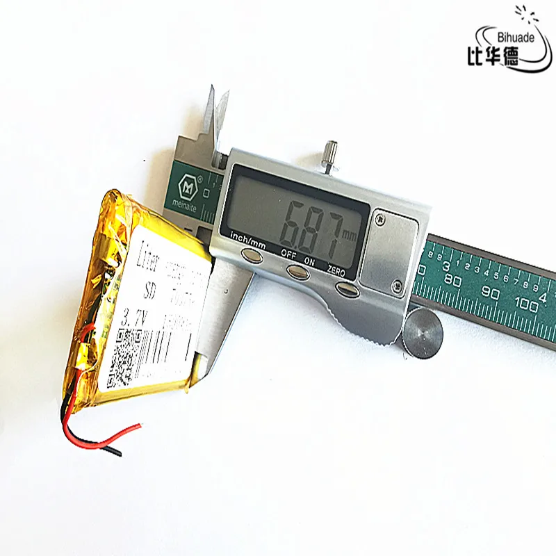 Литиевая батарея хорошего качества 3,7 V, 1500mAH 703759 полимерный литий-ионный/литий-ионный аккумулятор для планшетных ПК банк, gps, mp3, mp4
