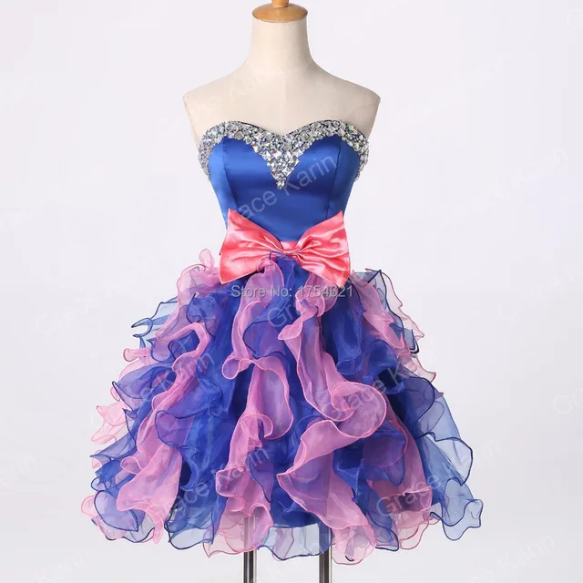 Short Prom Dress with Bow