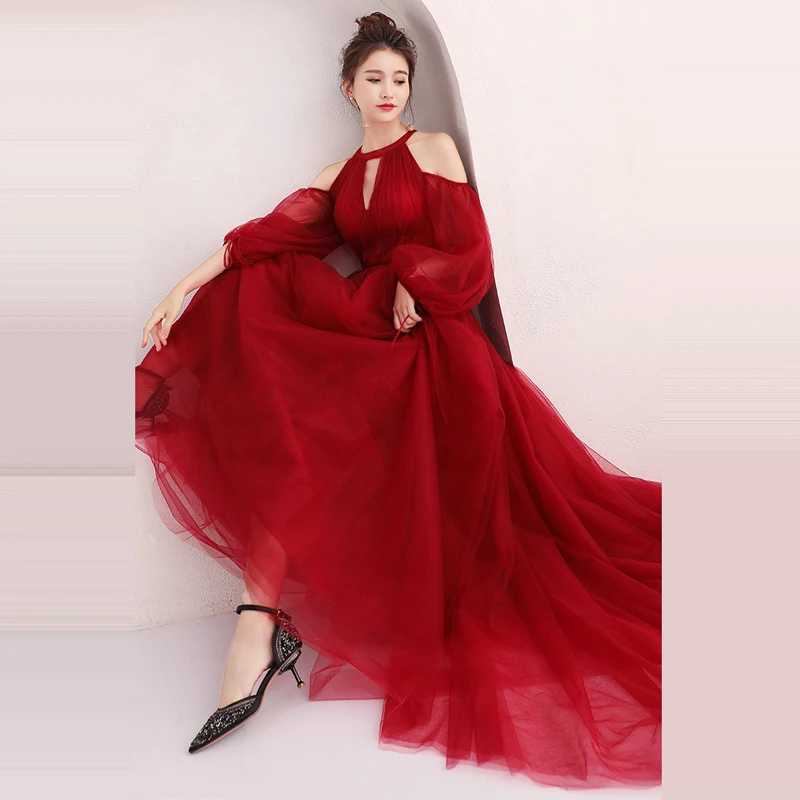 It's Yiiya Evening Dresses Long Sleeve 2018 Sexy Backless Floor Length Tulle Fashion Designer Evening Dress Party Gown LX915 It's Yiiya Evening Dresses Long Sleeve 2018 Sexy Backless Floor Length Tulle Fashion Designer Evening Dress Party Gown LX915