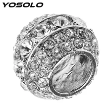 YOSOLO подголовник автомобиля воротник декор автомобиля-Стайлинг Стразы Bling ледяной кристалл сиденье стержень АЛМАЗНОЕ КОЛЬЦО интерьер молдинги