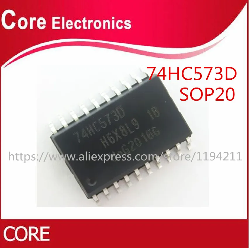 100 шт. 74HC573D SOP20 74HC573 SOP SN74HC573DWR SMD Оригинальный IC | Электронные компоненты и