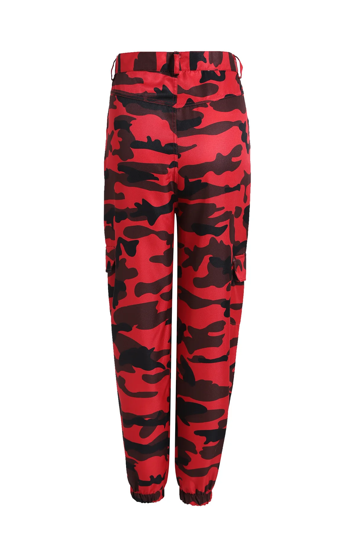 Для женщин Camo Cargo Высокая Талия хип-хоп брюки военные армейские камуфляжные длинные штаны Горячие Капри