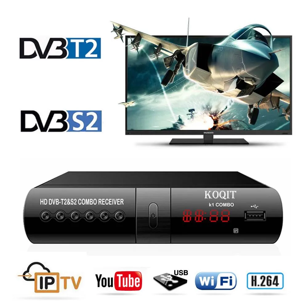 Интернет цифра спутниковый телевизионный ресивер FTA цифровой ТВ тюнер DVB t2 s2 комбо наземного устройство поиска Wi Fi m3u приемное устройство DVB T2 компьютерной приставки к телевизору Youtube|Спутниковое ТВ| | АлиЭкспресс