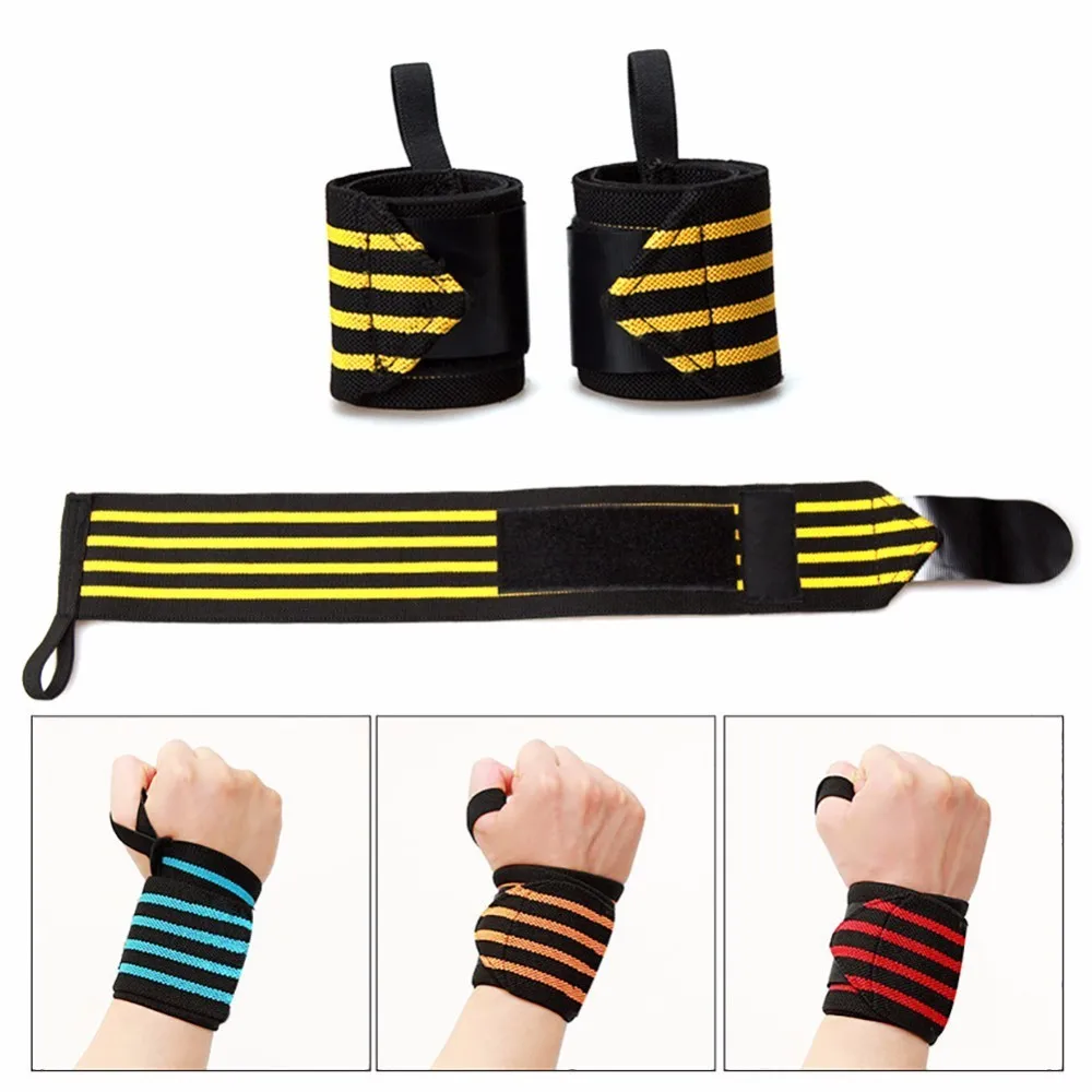Colorful Wrist Band Men Adjustable Wristband Brace Wrap Bandage Gym