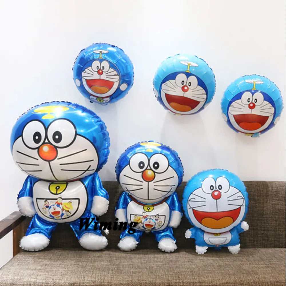 Детские воздушные шары для дня рождения doraemon, украшения для первого дня рождения, Детские Игрушки для маленьких детей, воздушный шар с мультяшным котом дораэмоном