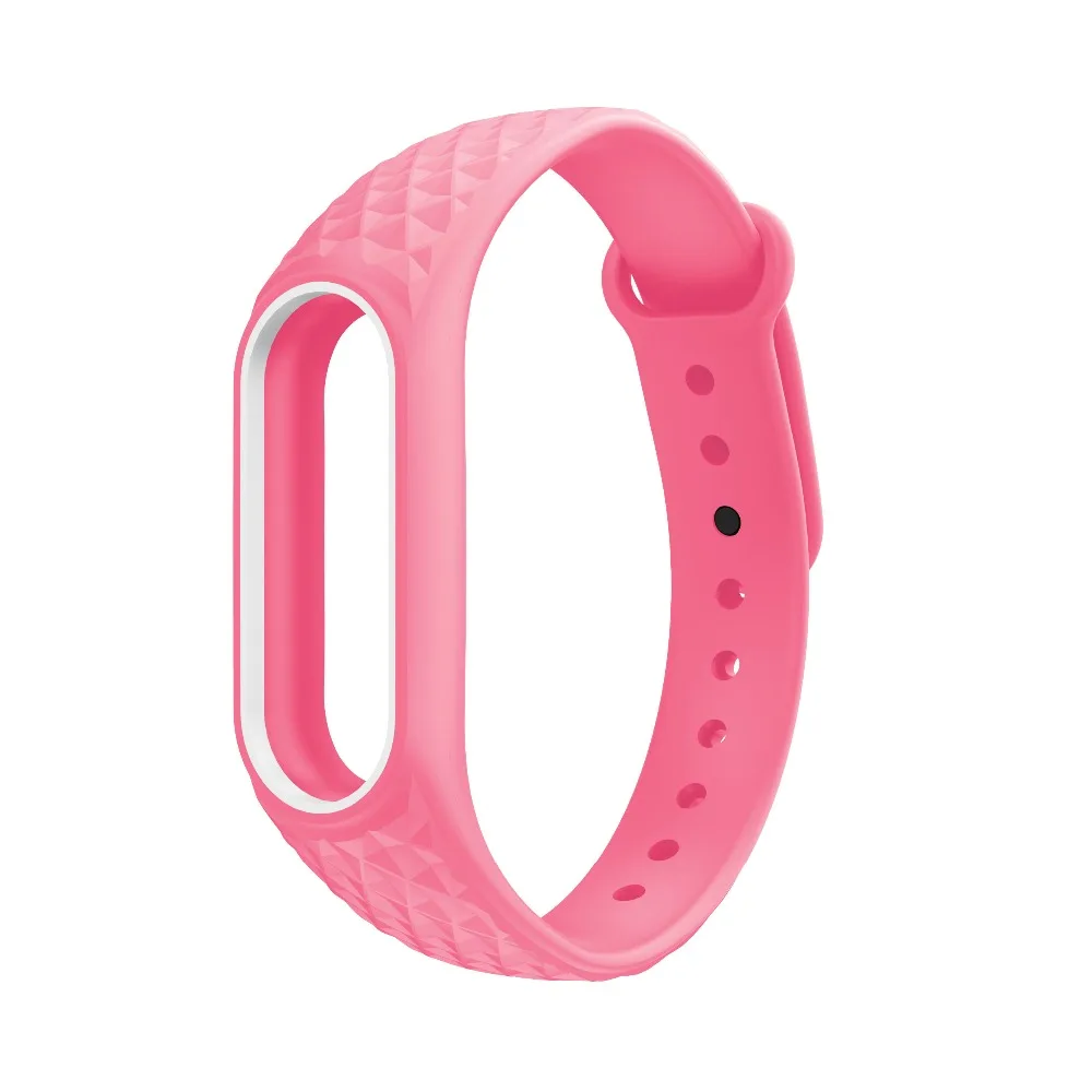 Браслет Mi Band 2 для Xiaomi ремешок на запястье Двухцветный силиконовый браслет