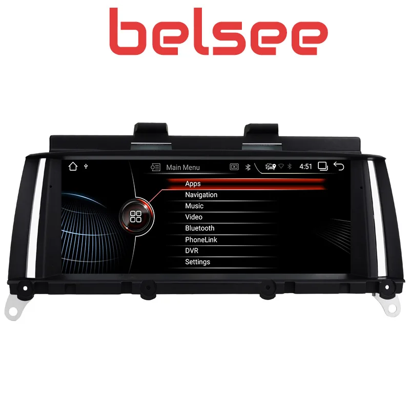 Discount Belsee 8.8" 2G RAM Android 8.1 Car GPS Navigation Head Unit Multimedia Radio For BMW X3 F25 (2010-2016) X4 F26 (2014-2016) CIC 4