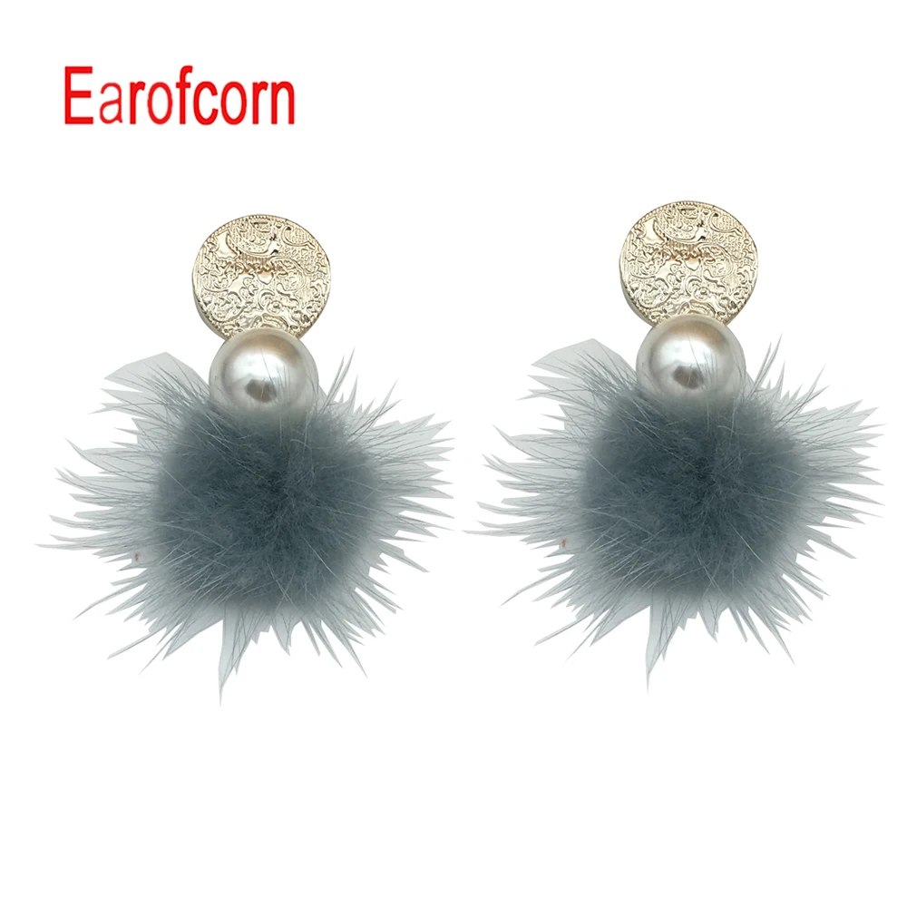Earofcorn милый маленький свежий жемчуг заколка для волос шарик сплав охрана