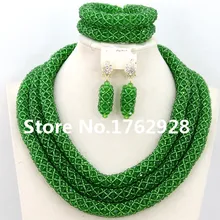 Африканский женский модный ювелирный набор хрустальные бусины ювелирные изделия новейший дизайн Свадебная вечеринка бусы комплект ювелирных изделий