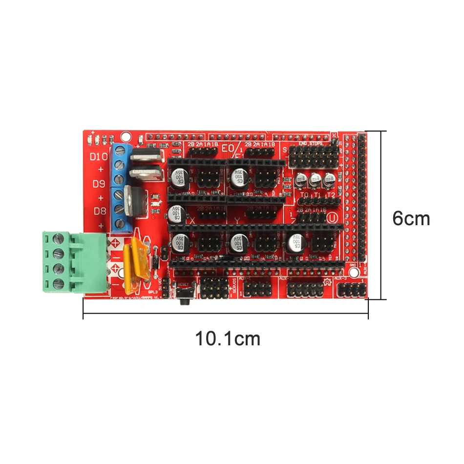 Ramps 1,6 панель управления расширения с радиатором модернизированная Ramps 1,4 1,5 для 3D-принтера