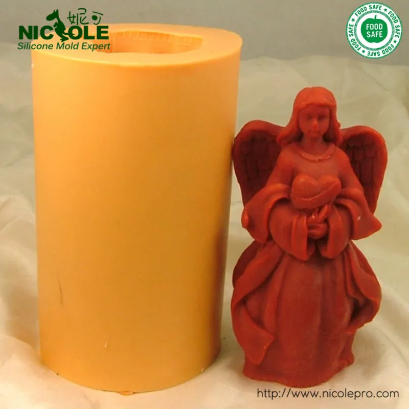 

3D Silicone Soap Candle Mold DIYHandmade Angle Mould Craft Resin Clay Decorating Tool