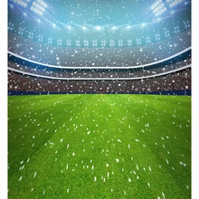 Luzes do estádio de futebol de fogos de artifício Computador impresso contexto da fotografia Vinil fundo pano de Alta qualidade de futebol bebês recém-nascidos cenário