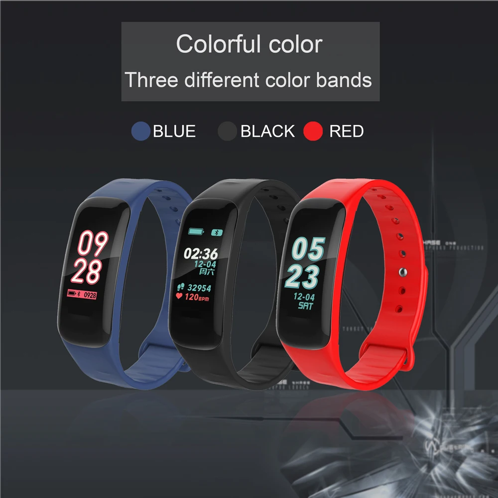TREZER C1P Fitness Bracelet Heart Rate Monitor Color Screen Blood Pressure Measurement Smart Wristband for IOS Android Phone (3)