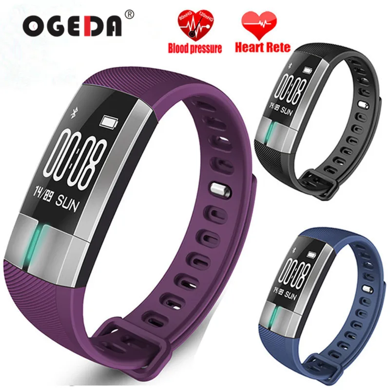 

OGEDA PPG +ECG Heart Rate Monitor Smart Wristbands G20 Blood Pressure Smart Bracelet Pedometer Sleep Monitor Fitness Sport