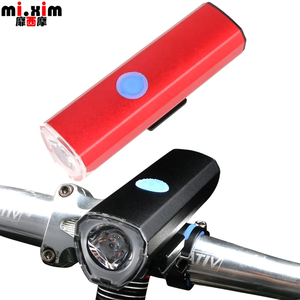 USB Rechargeable Bicycle Front Light 5 Led Waterproof Bike Headlight