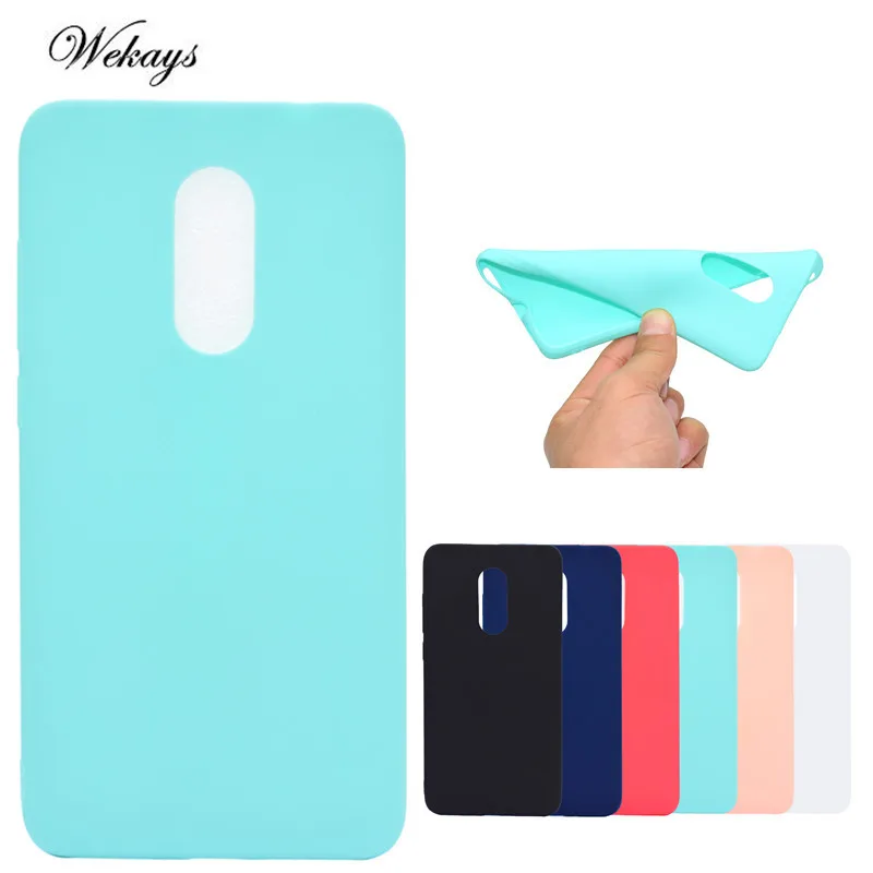 

Wekays Case Luxury Candy Colors Soft Silicon TPU Funda Case For Coque Xiaomi Redmi Note 4 / Redmi Note 4X Back Cover Case Capa