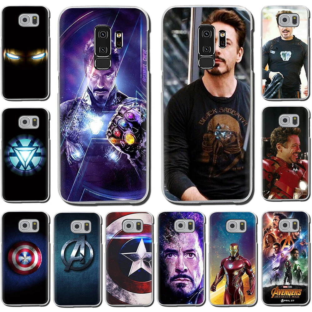 

iron Man Hard Phone Cover Case for Samsung Galaxy S6 7 Edge S8 9 10 Plus M10 20 30