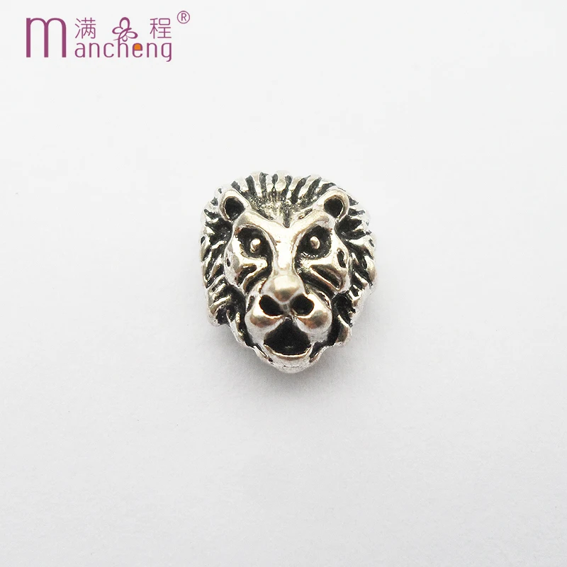Tiki Fnaf 2 Rupee Item 10Pcs Lot Antica Lega Di Zinco Testa Di Leone Bead Fai Da Te Vintage Testa Di Leone Accessorio Di Fascino In Metallo Per Fare B
