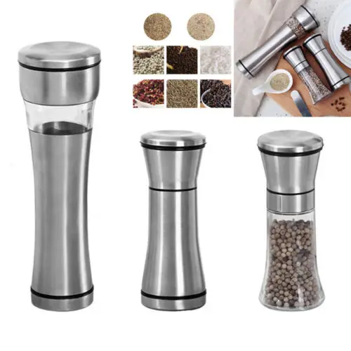 

New Stainless Manual Salt Pepper Mill Spice Grinder Muller Kitchen Tools Gadgets Spice Grinders