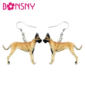 

Bonsny Statement Acrylic Elegant Great Dane Dog Earrings Drop Dangle Fashion Animal Jewelry For Women Girls Pet Lovers Gift Bulk
