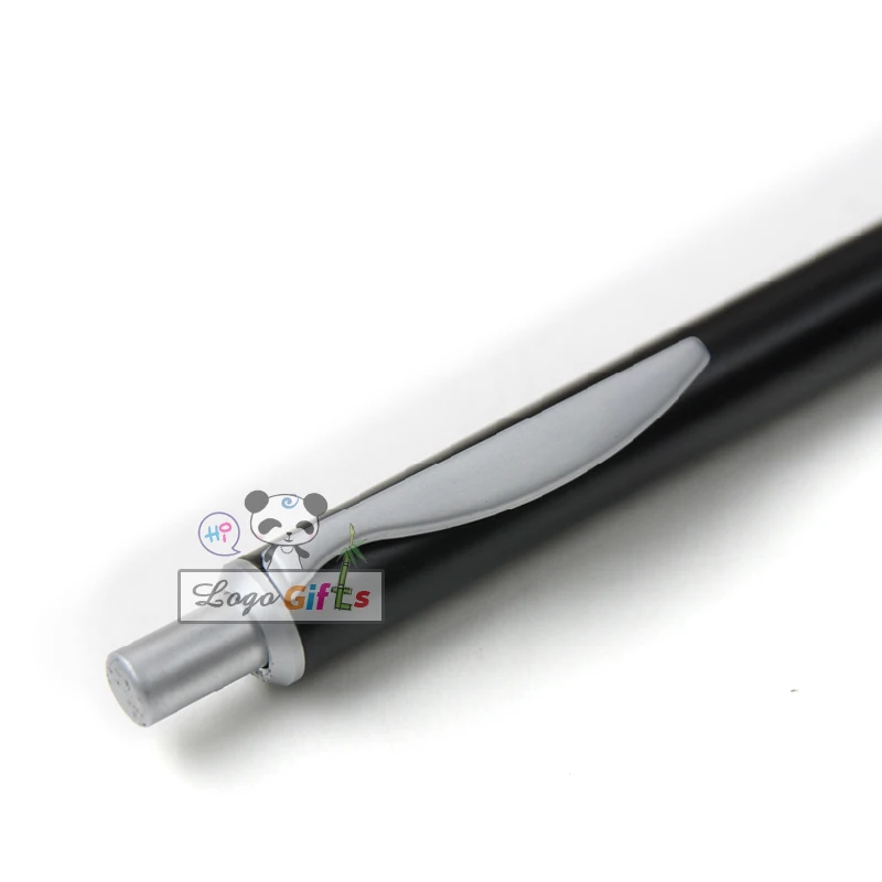 

Metal design elegant ballpoint pen you can customize your logo on the pen pressed open with writing