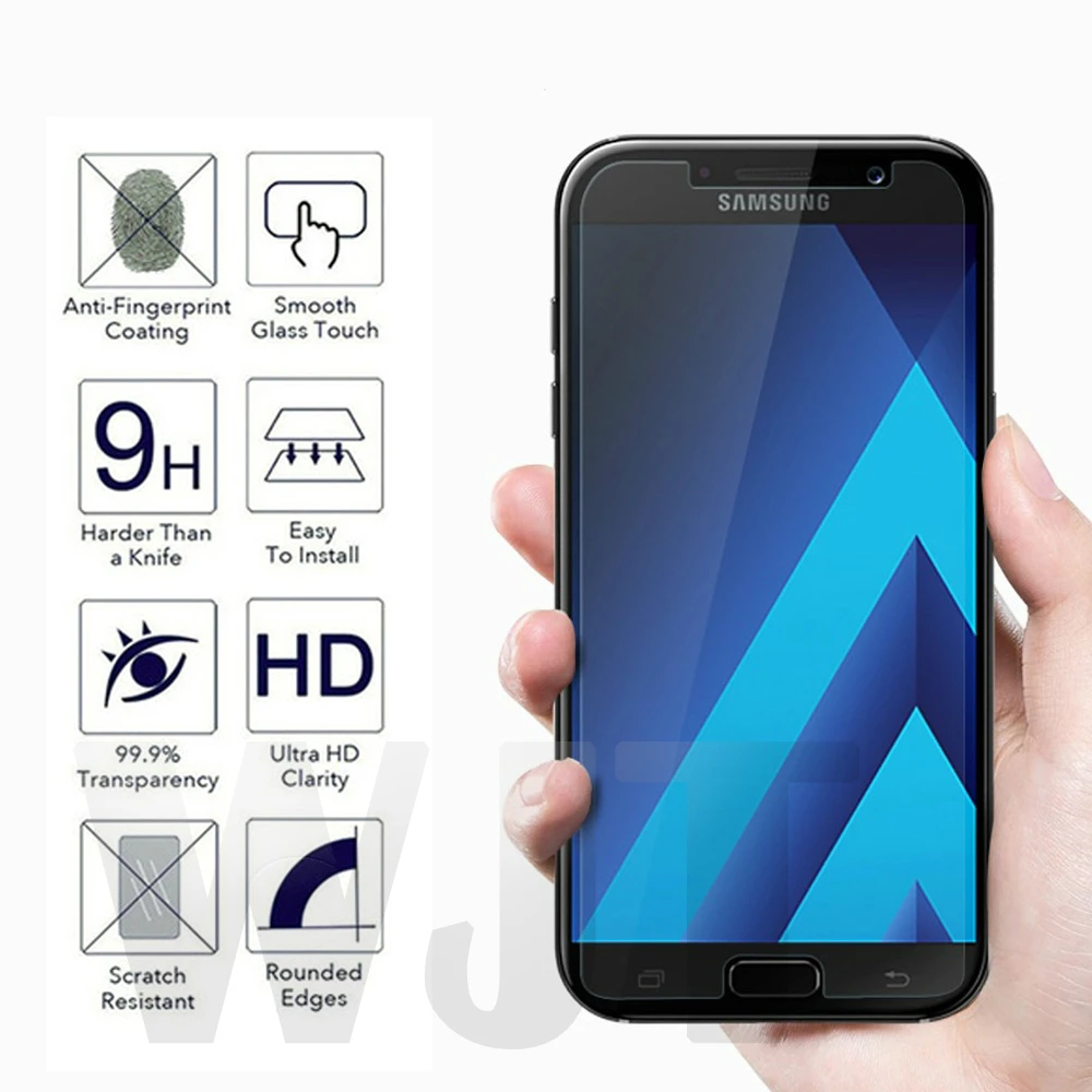 Закаленное стекло для Samsung Galaxy J1 J2 J3 J4 J5 J6 J7 J8 A3 A5 A6 A7 A8 2015 2016 2017 2018 NEO CORE 9H Защита