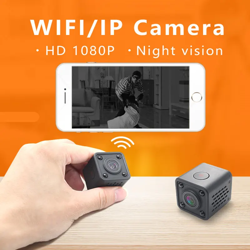 Мини камера видеонаблюдения Q9 HD 1080P беспроводная инфракрасная мини ночного