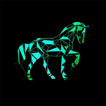 

Vivid 3D Visual Led Night Light Zebra 7 Color LED Desk Lamp USB Touch Remote Table Lamp Atmosphere Lighting Kid's Gift