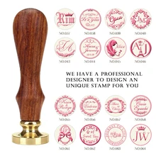 DIY древняя печать ретро штамп, пользовательское имя Свадебный Воск штамповки букв для ювелирных изделий штамп деревянная ручка, персонализированная печать восковая печать пользовательский дизайн