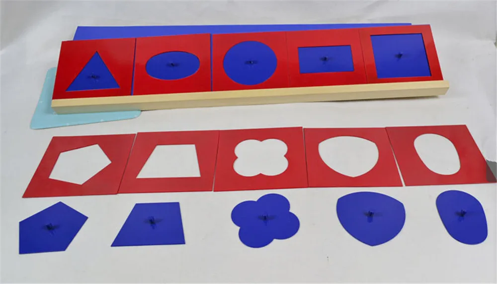 Baby Toy Montessori Metal Insets Set/10 for Early Childhood Education