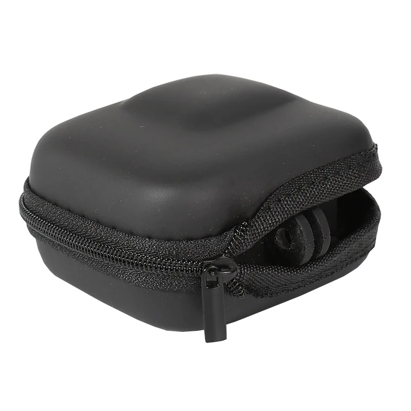 Мини EVA чехол Защитная сумка для GoPro Hero 8 7 6 5 черный серебристый белый Спортивная камера ПУ коробка для хранения Dji Osmo экшн аксессуары - Цвет: Blcak